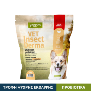 Τροφή Σκύλου Ψυχρής Εκθλιψης VET Insect Derma Με Πρωτεΐνη Εντόμων & Προβιοτικά Yoggies