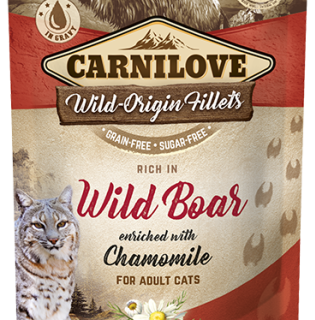 Cat Pouches Wild Boar enriched with Chamomile